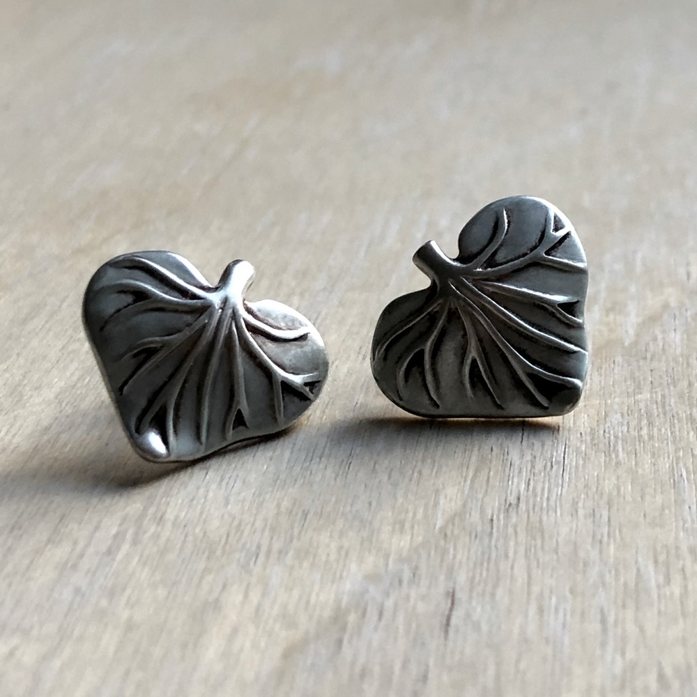 Metropolitan Museum of Art Silver Leaf Earrings